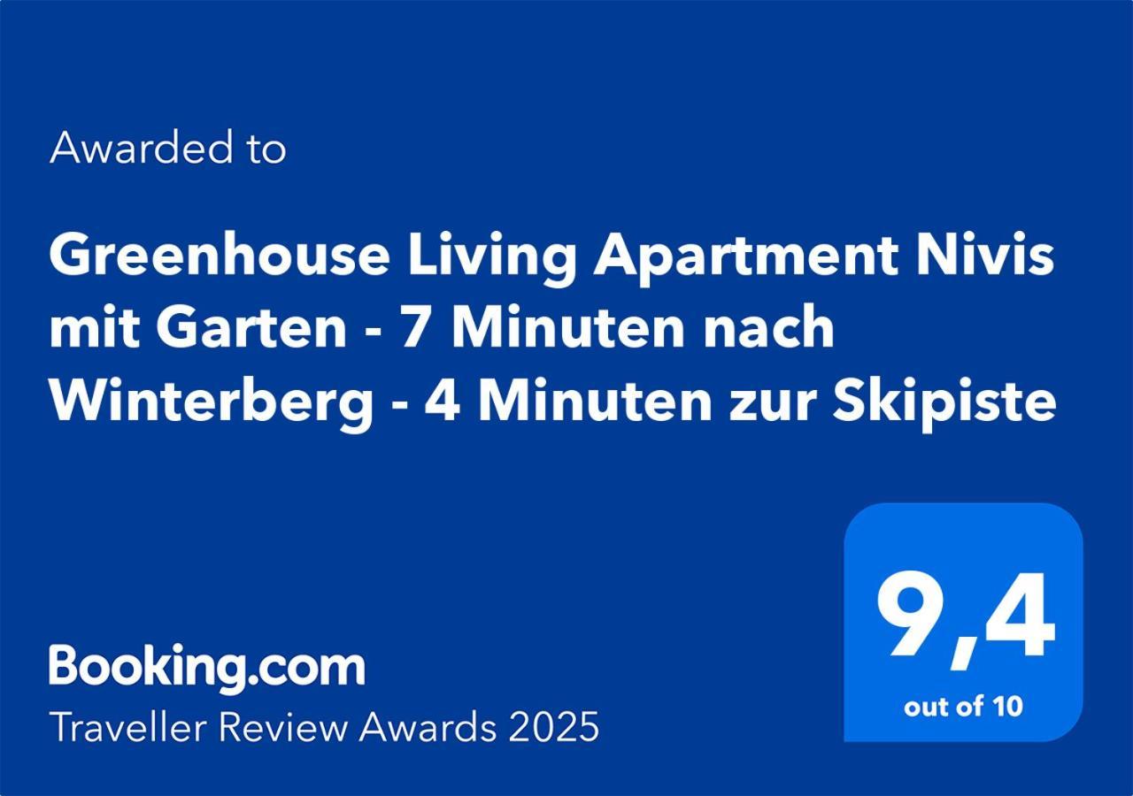 Greenhouse Living Apartment Nivis Mit Garten - 4 Minuten Nach Winterberg - Wandern, Mountainbike Fahren - Natur Geniessen 메데바흐 외부 사진